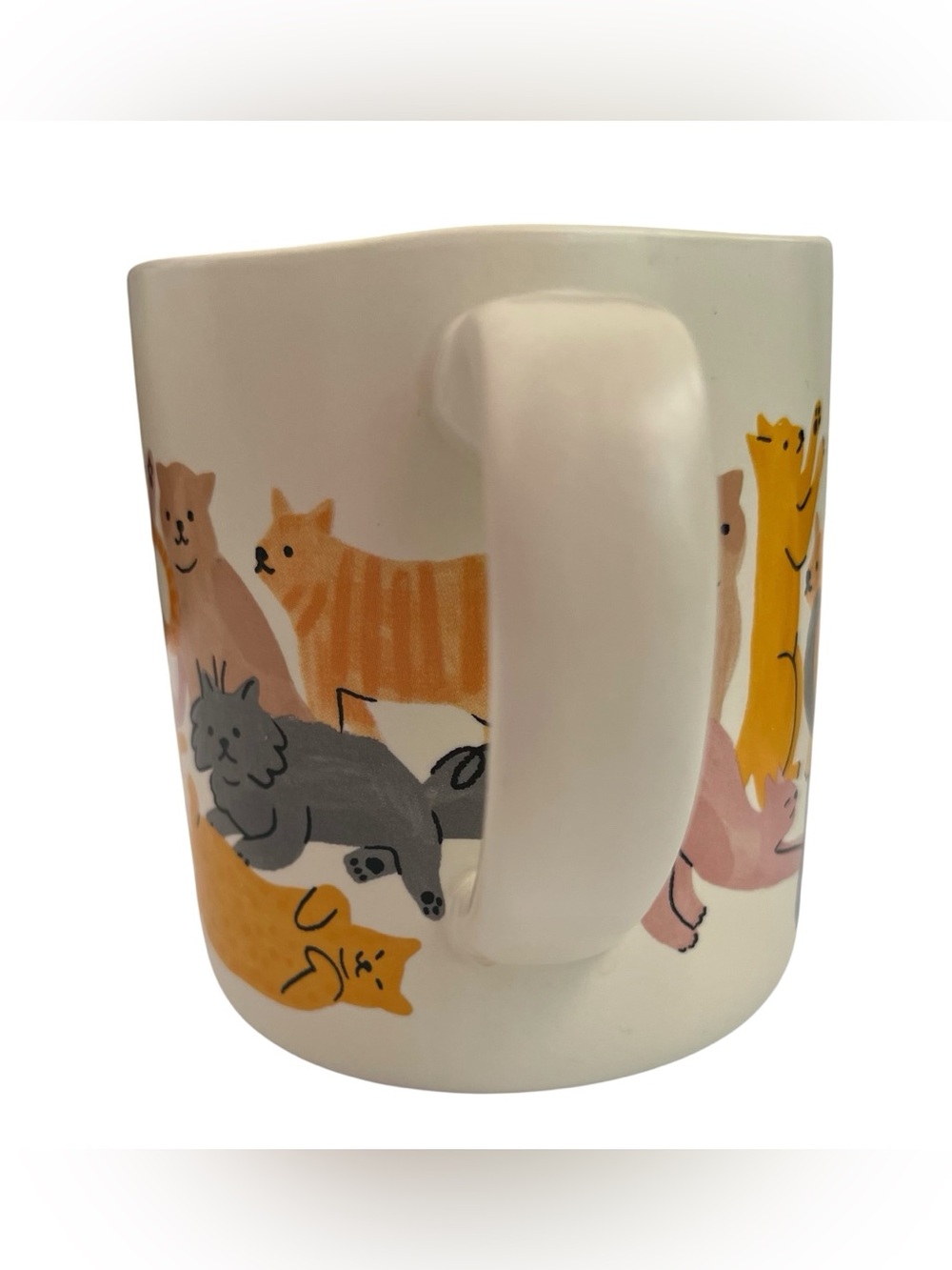 Opalhouse 16 Oz. Ivory Stoneware Coffee Cup Mug Collectible Cat Person Feline - Picture 6 of 11